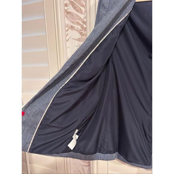 LOFT Chambray Long Blazer Size 6 - Picture 4 of 6